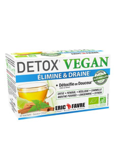 La tisane drainante detox vegan élimine les graisses et draine l' excès d'eau dans le corps