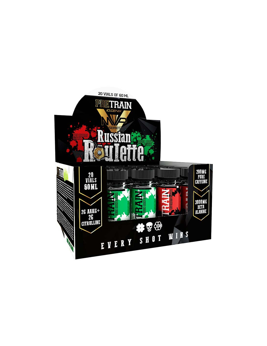 Russian Roulette 20 shots Pre workout Booster musculation IO Genix