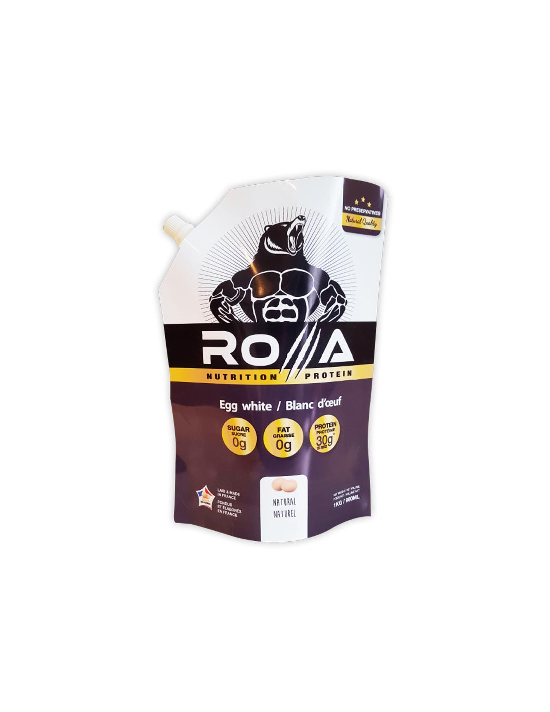 Pack hyper protéines – Lot de 2 ROA Blanc d'œuf liquide nature 1 kg