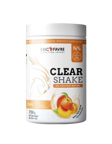 clear shake eric favre whey isolate proteine peche abricot