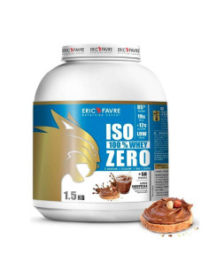 Iso 100% whey zero Eric Favre est un isolat de protéine sans sucre avec ajout de bonnes graisses MCT