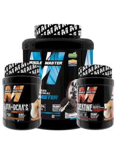 PACK prise de muscle master iso, gluta+ bcaa et créatine