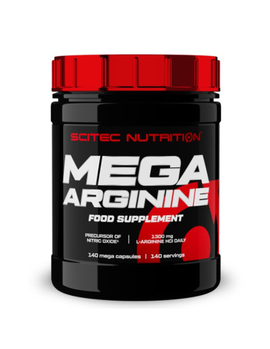 mega arginie scitec permet la congestion musculaire grâce à l'effet de vasodilation
