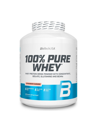 100% pure whey biotech usa fraise