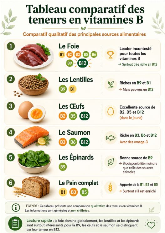 aliments vitamines B