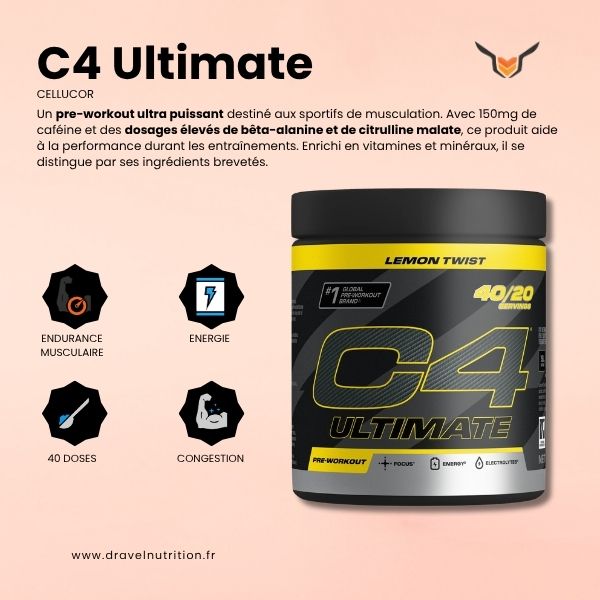 Les avantages du C4 Ultimate Cellucor